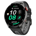 Titan Celestor Smart Watch 1.43"Amoled Round Display, Opto-mechanical Crown, In-built Gps, Altimeter, Barometer, Compass, Bt Calling Black/black