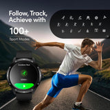 Titan Fastrack Jupiter Flex Black Smart Watch 1.38 Inch Ultravu Round Display Bluetooth Calling Health Suite AOD