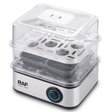 RAF R.0073 NEW Electric Egg Boiler 2 Layers 16 Eggs Steamer Egg Cooker for Kids and Family